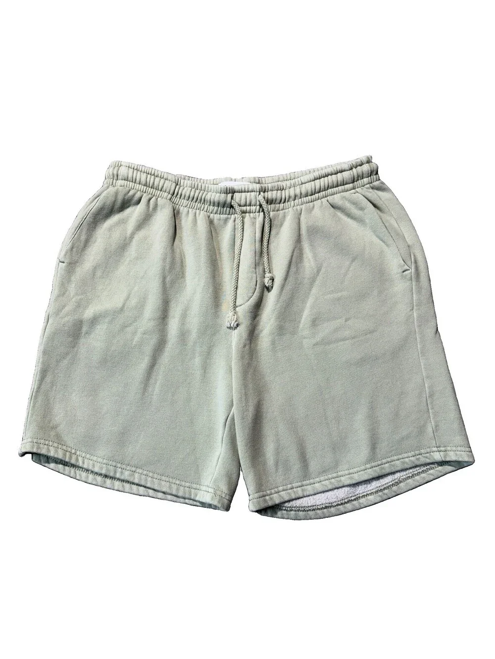 Pacsun Volley Sweat Shorts Mens Medium Green Cotton Fleece Elastic Waist